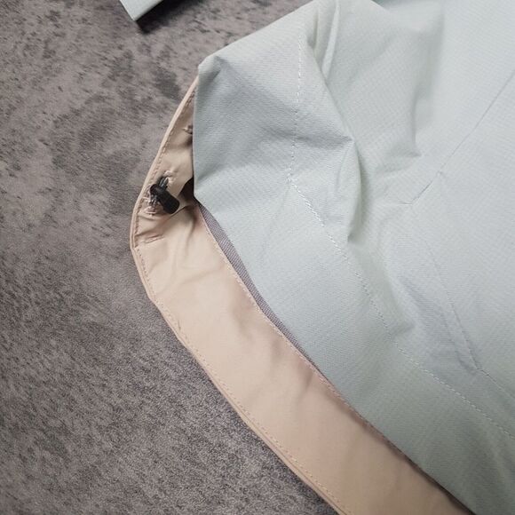 ADIDAS Terrex Xploric Rain.Rdy Hiking Jacket Womens Size LARGE Grey Beige - Picture 7 of 11